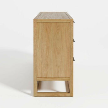 Cómoda de 6 cajones Leavitt Natural Oak Wood.