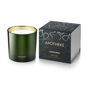 Apotheke Vela perfumada de enebro Birch 3 mechas