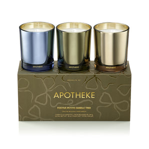 Trío de velas festivas Petite de Apotheke
