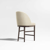 Taburete de mostrador Ana Ivory con tejido de alto rendimiento.