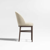 Taburete de mostrador Ana Ivory con tejido de alto rendimiento.