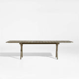 Andorra 91"-112" Gris Madera Exterior Mesa de comedor extensible.