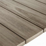 Andorra 91"-112" Gris Madera Exterior Mesa de comedor extensible.