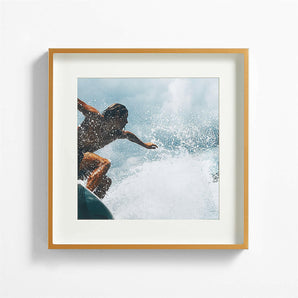 Cepillado Brass Marco de pared 11x11.