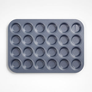 Crate & Barrel Molde Mini Muffin Slate Blue 24 Tazas