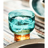 Teal and Amber Hammered Cristal Double Old-Fashioned Cristal de Eric Adjepong.