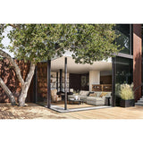 Jardinera negra rectangular Walker 19".