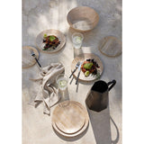 Plato de ensalada de melamina Faux Bois.