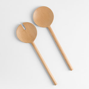 Servidores de ensalada de madera Carson, set de 2