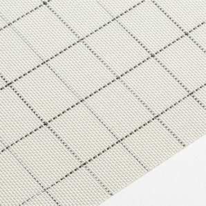 Mantel Individual Chilewich ® Chase Rectángulo Blanco Óptico.