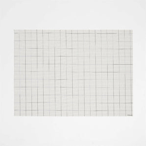 Mantel Individual Chilewich ® Chase Rectángulo Blanco Óptico.