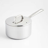 Crate & Barrel EvenCook Core ® 3.5 Qt. Cacerola de acero inoxidable con tapa.