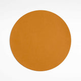 Mantel Individual Redondo Reversible de Piel de Fieltro Gris Rizzo.