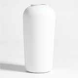 Jarrón de cemento blanco Haven.