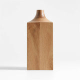 Izumo Jarrón mediano de roble claro 11".