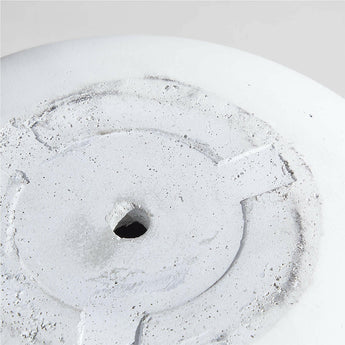 Junio Pequeña Jardinera Redonda Blanca 13".