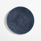 "Kioko" Arte de pared en papel maché texturizado azul de 35".