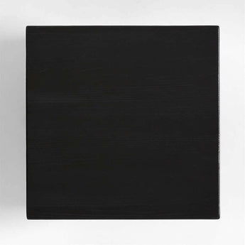 Mesa auxiliar cuadrada de pino negro texturado Kota.