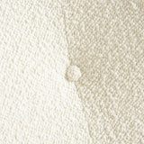 Silla acentuada Laso White Boucle.