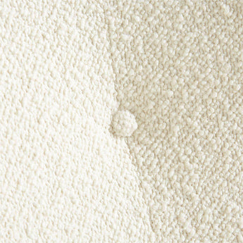 Silla acentuada Laso White Boucle.