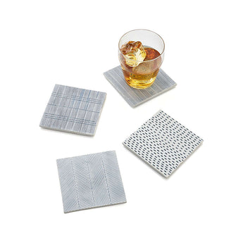 Posavasos de azulejos Linea, juego de 4.