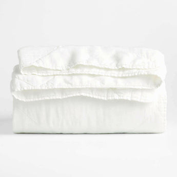 EUROPEAN FLAX ™-Certified Linen Crisp White Full/Queen Edredón.