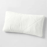 FLAX EUROPEO ™-Lino certificado Blanco Crujiente King Almohada acolchada Sham.