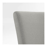 Lowe Pewter Silla de comedor tapizada.