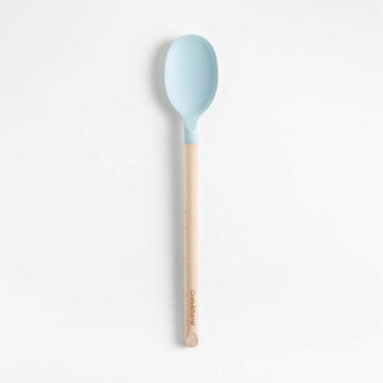 Cuchara de madera y silicona azul Marin Quiet.