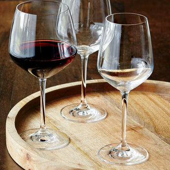 Bandeja decorativa redonda de madera Ike de 15".