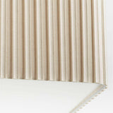 Lámpara colgante de tela de lino marfil Patrice.