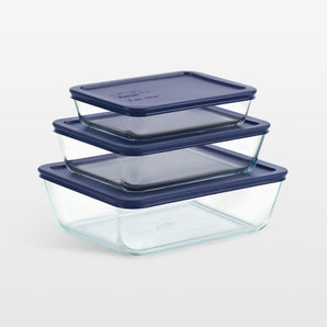 Pyrex ® Juego de almacenaje rectangular Cristal de 6 piezas