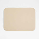 Mantel Individual Rectangular Reversible Marrón de Piel Reciclada Easy Care de Rizzo.