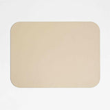 Mantel Individual Rizzo Easy Care de Piel Reciclada Reversible Verde Desert y Marrón Claro Rectangular.