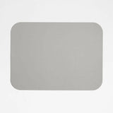 Mantel Individual Rizzo Easy Care de Piel Reciclada Gris Rectangular Reversible.