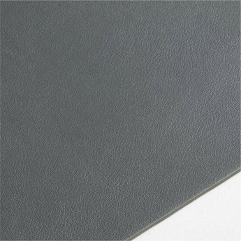 Mantel Individual Rizzo Easy Care de Piel Reciclada Gris Rectangular Reversible.
