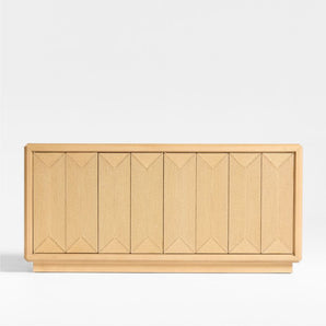 Credenza de madera natural Roseau 69