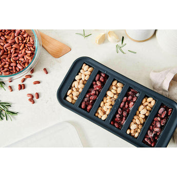 Souper ® Cubos Charcoal Gris Media taza Envase individual.