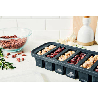 Souper ® Cubos Charcoal Gris Media taza Envase individual.