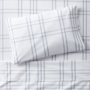 Juego de sábanas de algodón orgánico teñido en hilo Kids Stax