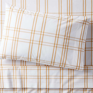 Juego de sábanas de algodón orgánico teñido en hilo Kids Stax