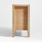 Consola multimedia de almacenamiento de madera de roble natural Terra 68".