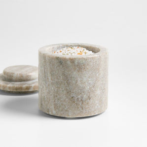 Salero de mármol para cocina toscana