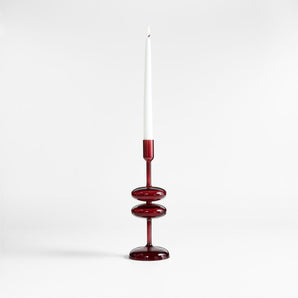 Portavelas cónico Venezia Cristal