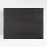 Mesa auxiliar de madera ebonizada Vernon con cajón.