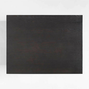 Mesa auxiliar de madera ebonizada Vernon con cajón.