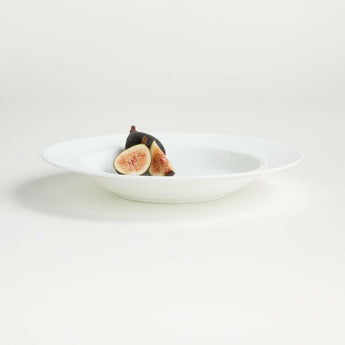 Tazón bajo blanco perla.