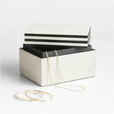 Caja decorativa Clara pequeña con incrustaciones de resina.