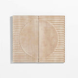 Arte mural de madera blanqueada Lapurs.