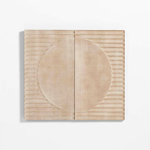 Arte mural de madera blanqueada Lapurs.